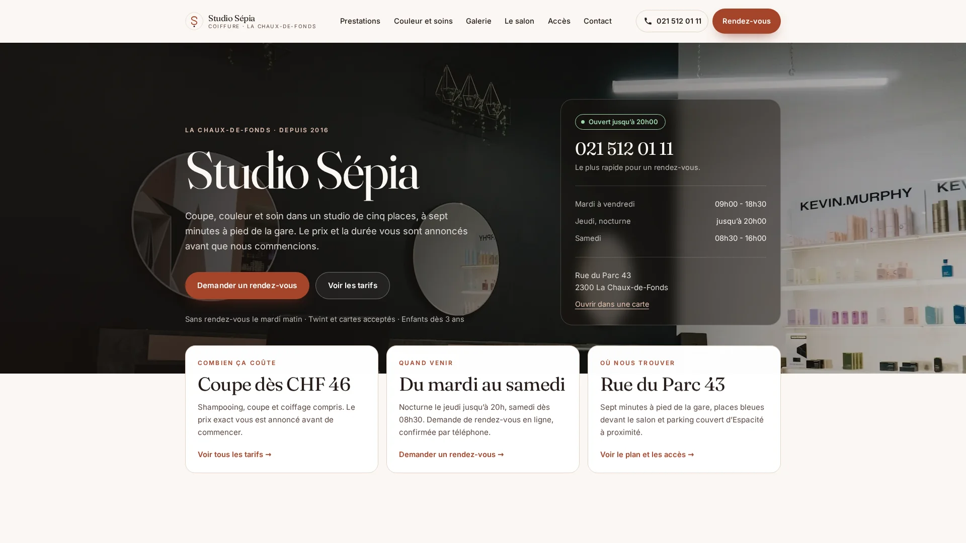 Aperçu du modèle Coiffure