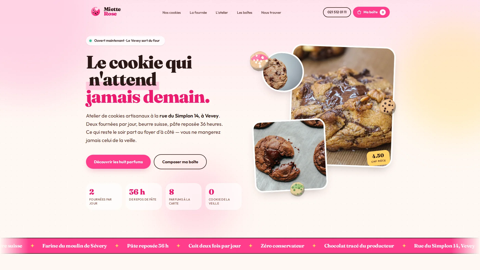 Aperçu du modèle Biscuiterie artisanale