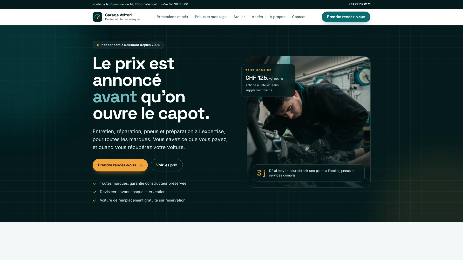 Aperçu du modèle Garage